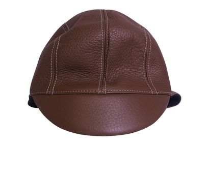 Burberry Leather Pilot Cap, front view